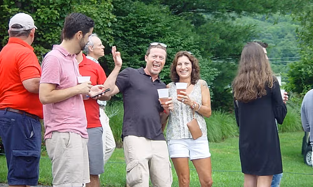 Couple at Black Bear Bourbon BBQ 